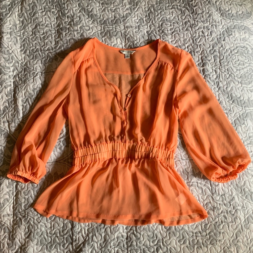 Banana Republic orange XS top